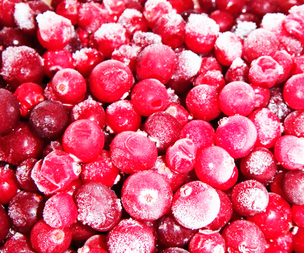 Preparar os cranberries no açucar