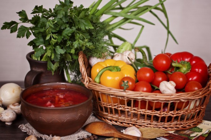 A receita para um clássico borsch magra