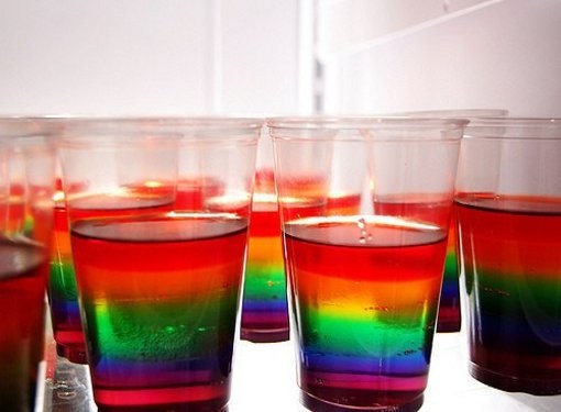 Como fazer um cocktail "Rainbow"