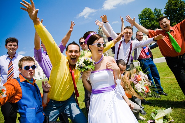 Casamento no estilo de "Dandies" - brilhante e divertido